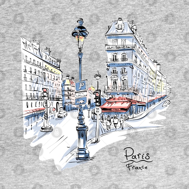 Cozy Paris Street France by naeshaassociates@gmail.com